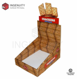 Recycle cardboard display box for crackers CDU_TRAY_025